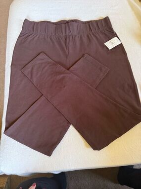 Cato Chocolate Brown Stretch Pull-On Pants Size 14/16 W - Large NWT